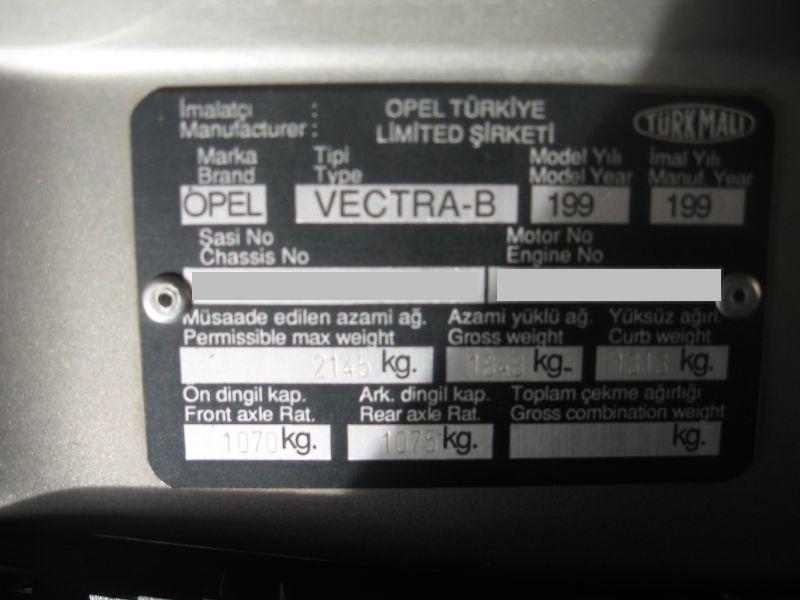  '97 Opel Vectra Cd - Garaj Arabası(7128 km'de)