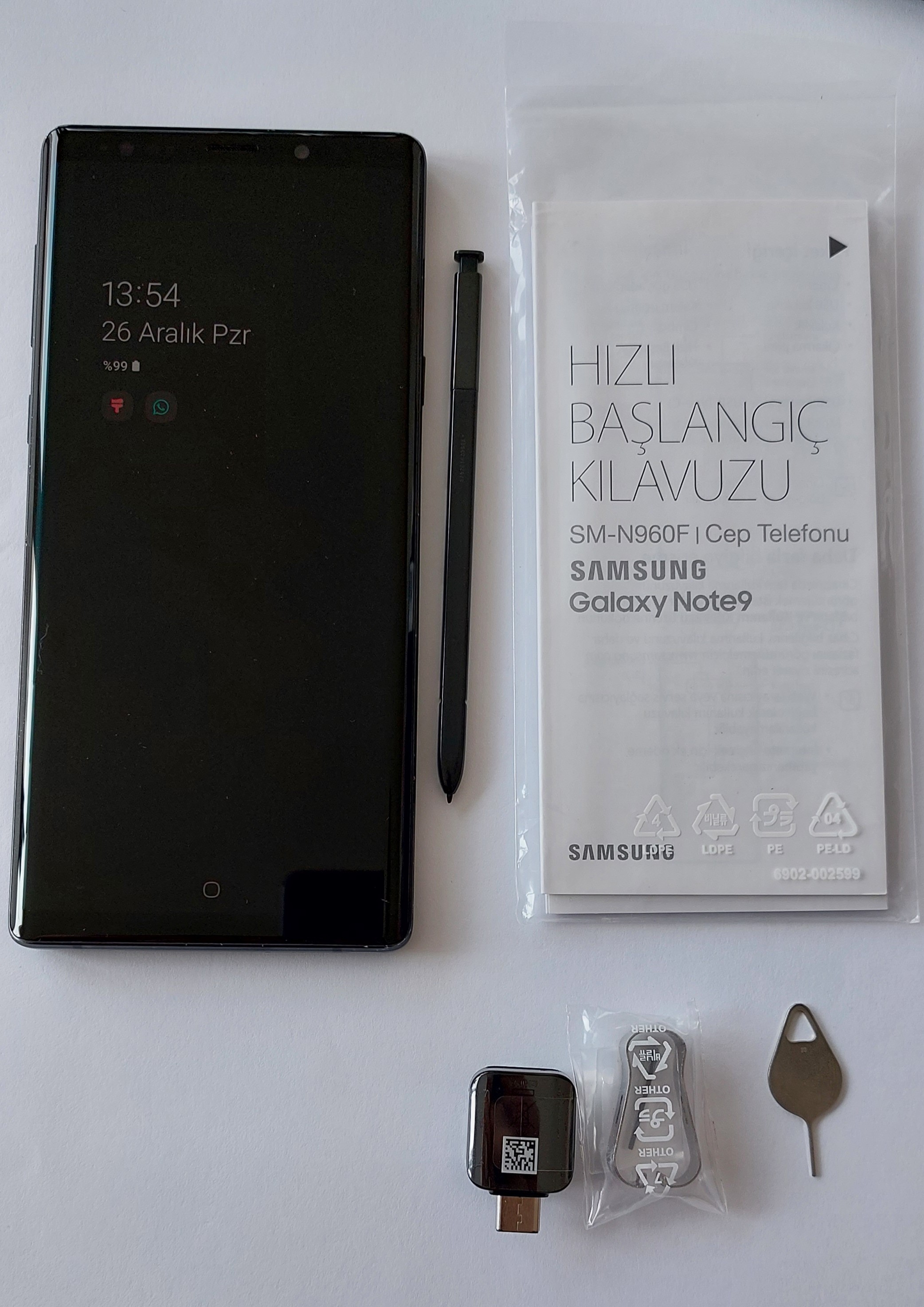 GALAXY NOTE 9 TÜRKİYE CİHAZI , TEMİZ fiyat düştü