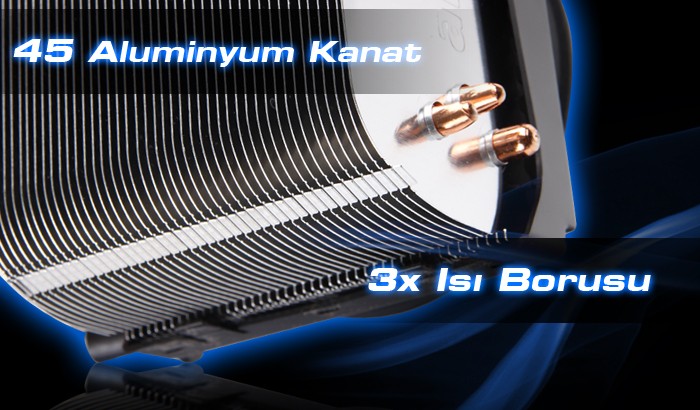  Akasa X4 İşlemci Soğutucu (Soket: AM2/AM3/AM3+/1155/1156/1366/775) [25 TL]