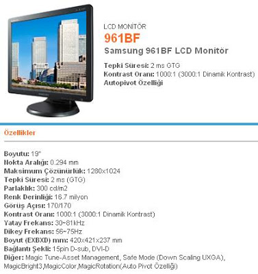  Sadece gözleriniz için Philips 22' 220X1 LCD Lightframe Beyaz