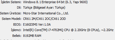  MSI CX61 2OD-231XTR inceleme ve kullananlar