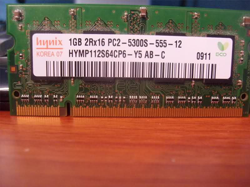  1 GB 667 MHZ NOTEBOOK RAM