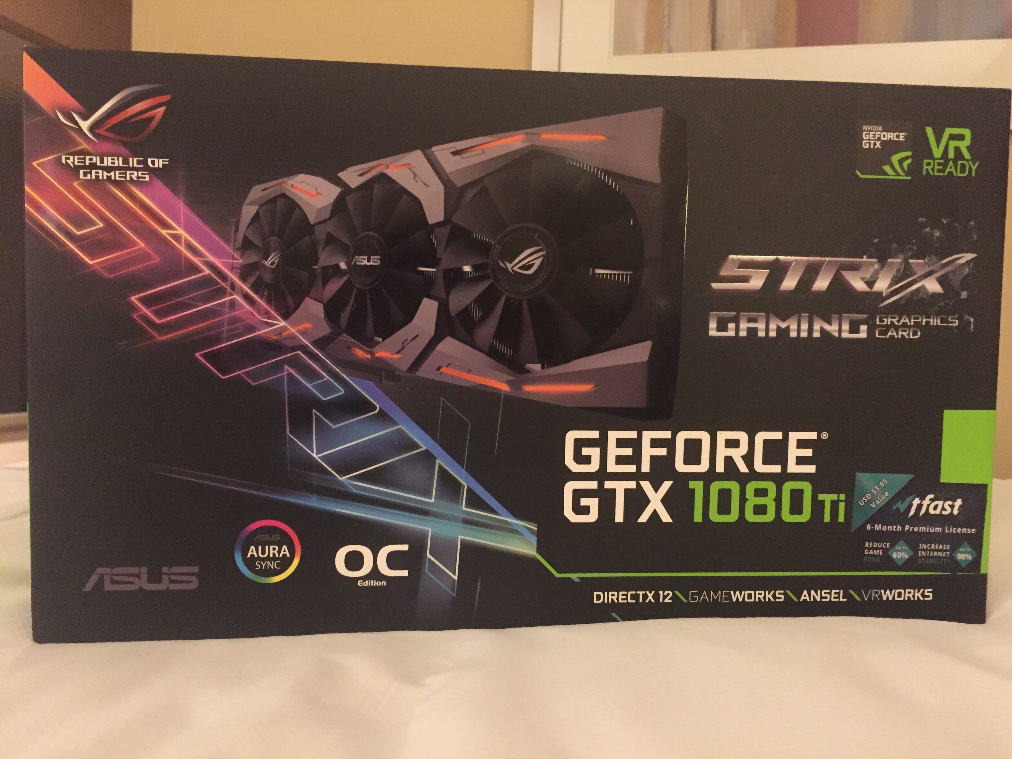 satilik sifir asus rog strix 1080 ti oc edition gaming 2500tl dip fiyat donanimhaber forum