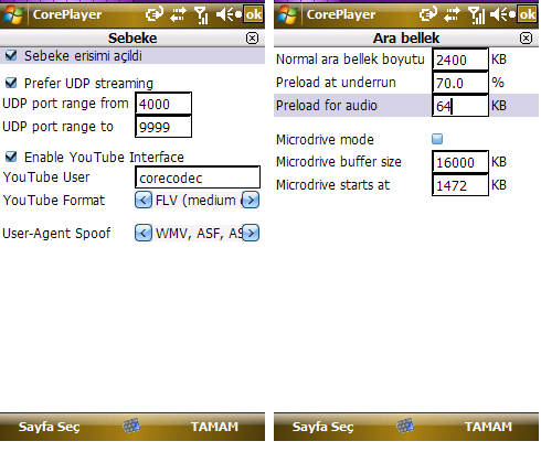  SAMSUNG OMNIA SGH-i900 'Yapılandırma ve Yazılım Destek'