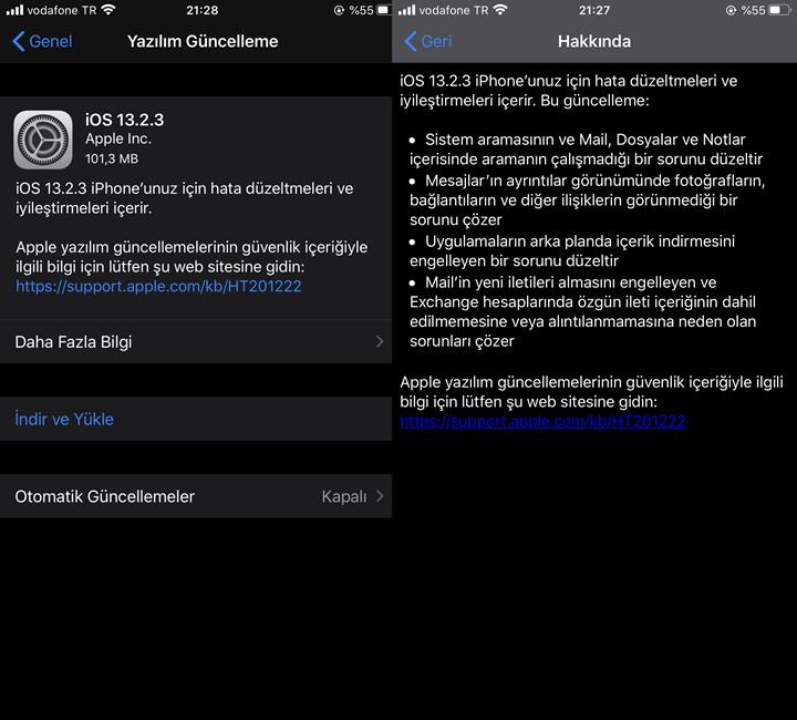 iOS 13.2.3 güncellemesi yayınlandı! İşte çözülen sorunlar
