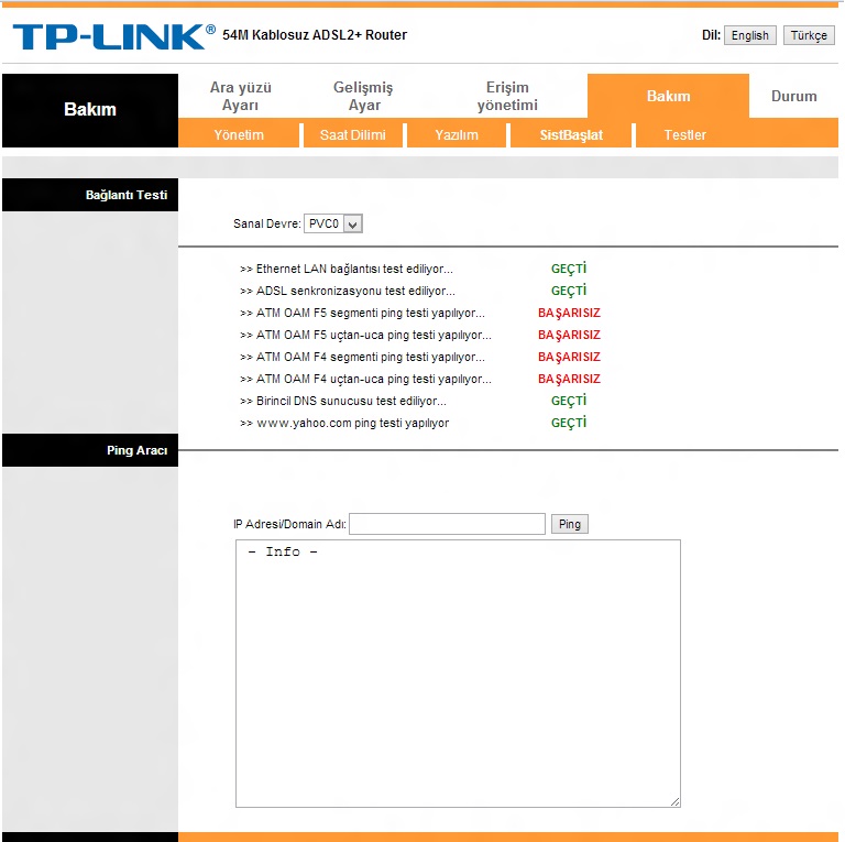  TPLINK Bağlantı Hızı