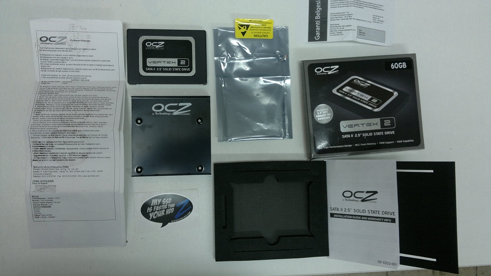  OCZ 60GB Vertex 2 Serisi Sata 2.0 SSD