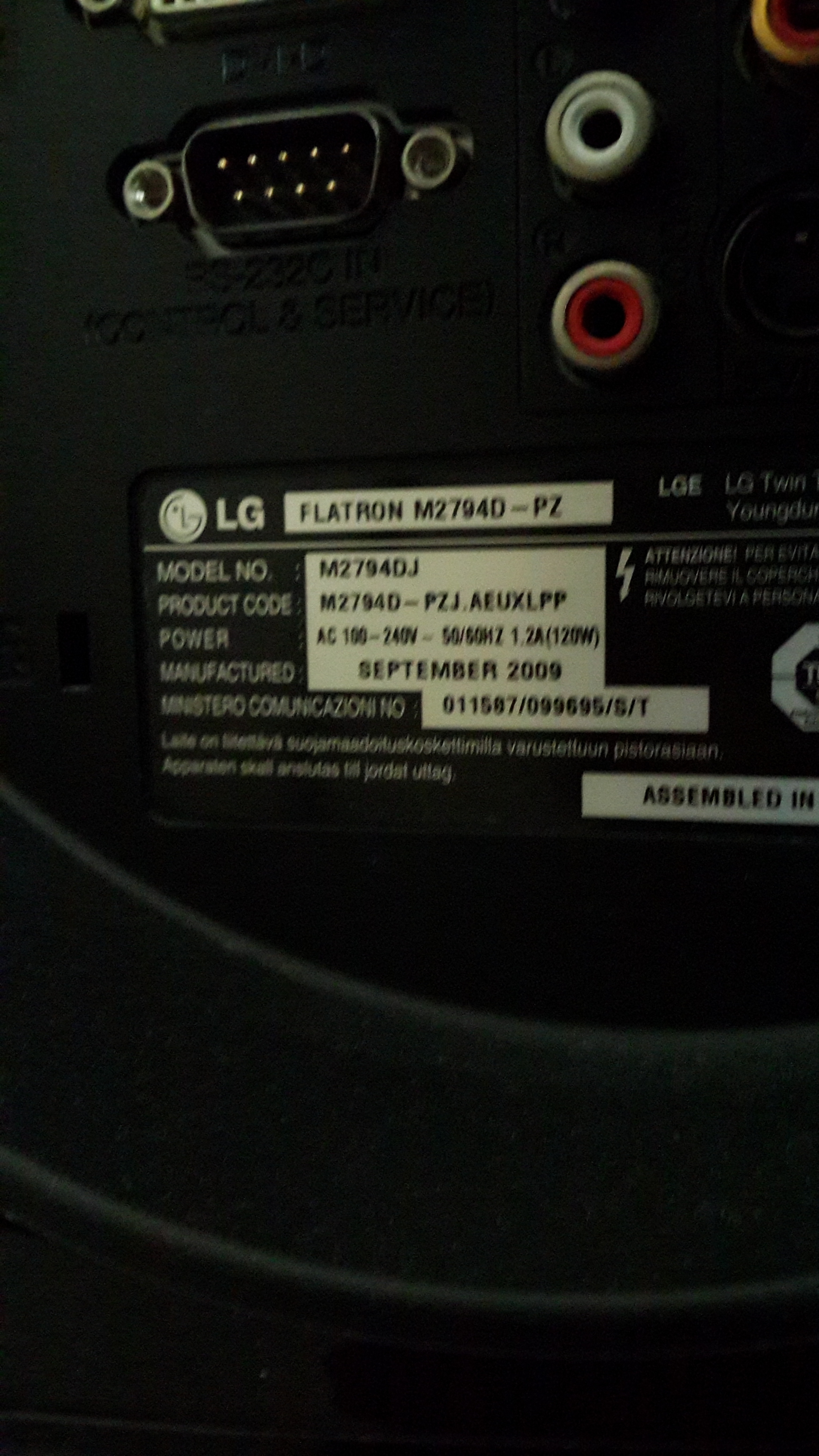 SATILIK LG 2794D-PZ 27' MONİTÖR TV