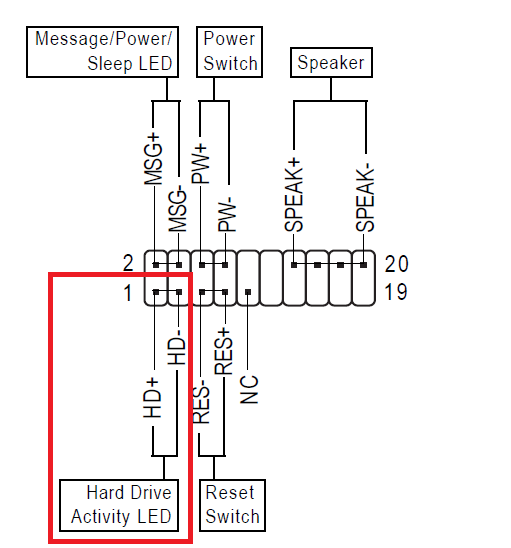 Hdd led как подключить