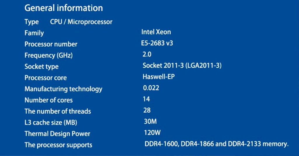 Bedavaya > Xeon E5 2683v3 > 7700K-5820K-5930K-6800K-6850K-6900K-5960-6950X-1800X den güçlü
