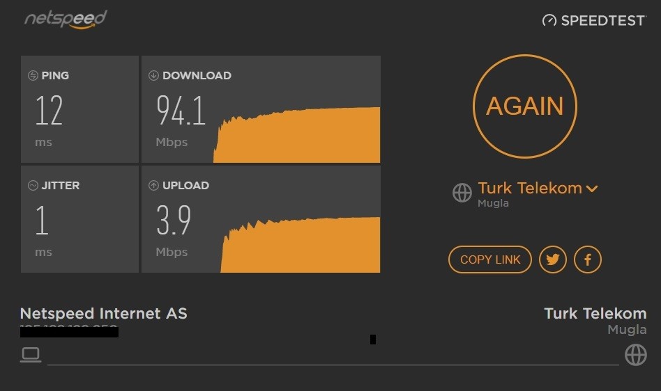 Netspeed - Taahhütsüz Yalın İnternet - Aylık 34 TL