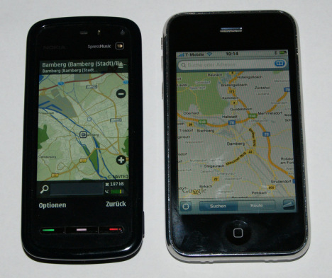  Dev düello: Nokia 5800, iPhone 3G'ye karşı ( Böylesi Görülmedi )