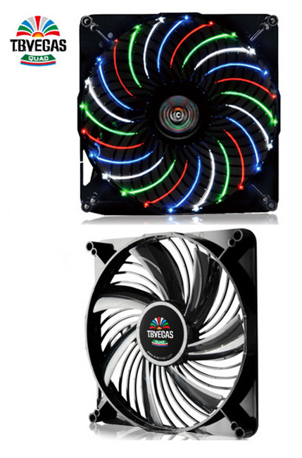 Enermax'ten, 180 mm çapında LED'li fanlar: T.B. Apollish ve T.B. Vegas Quad