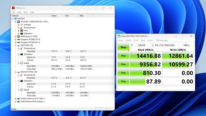 GEN 5 NVMe SSD alınır mı? 'MSI Spatium 570 Pro ve 580 incelemesi'