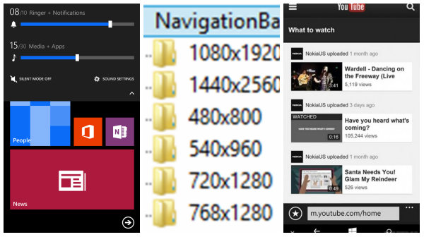 Windows Phone 8.1 görselleri 2K çözünürlük desteğine işaret ediyor