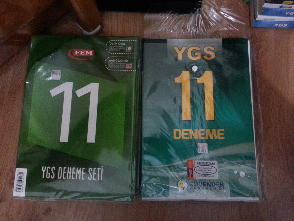  YGS KİTAP VE DENEMELERIMI SATIYORUM!!!!!