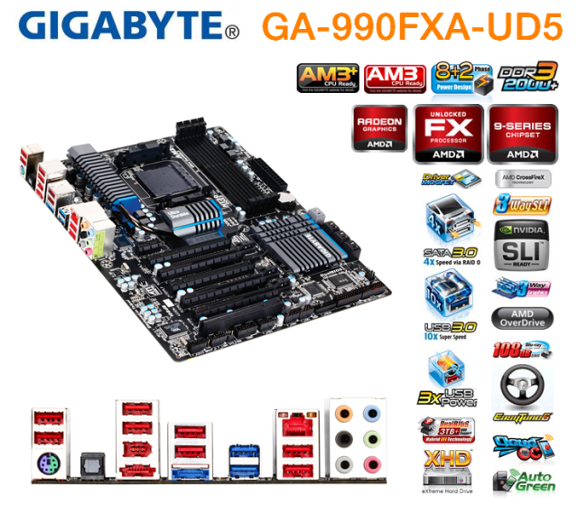 Gigabyte ga 990fxa d3 обзор