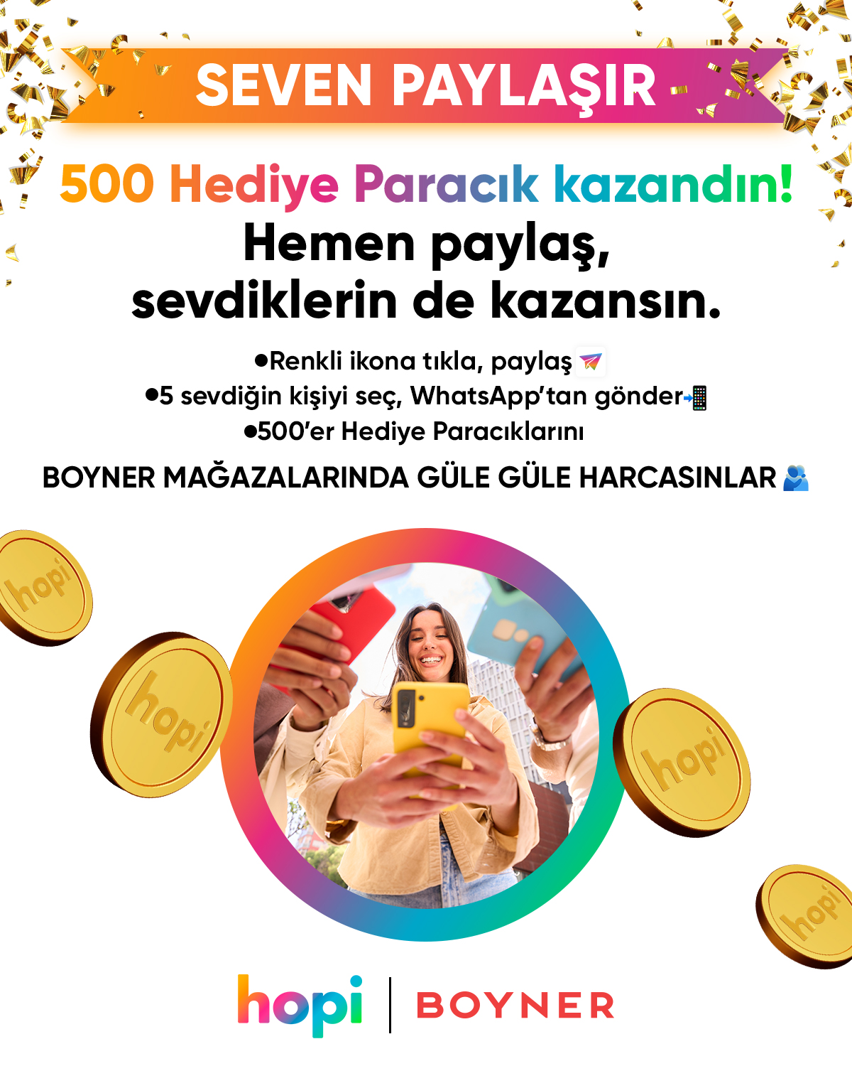 Boyner ve Hopi’den 500 Hediye Paracık Kampanyası