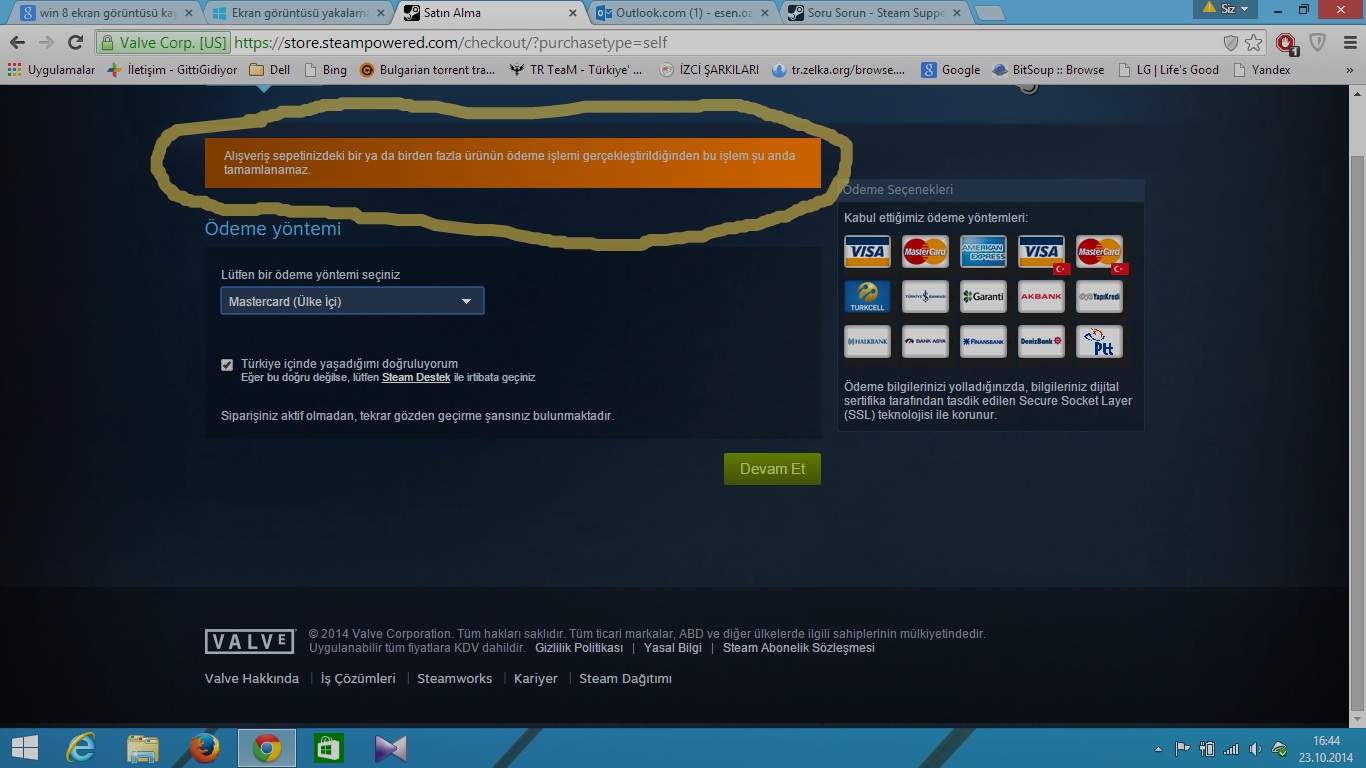  Steamden Alış-veriş yapamıyorum