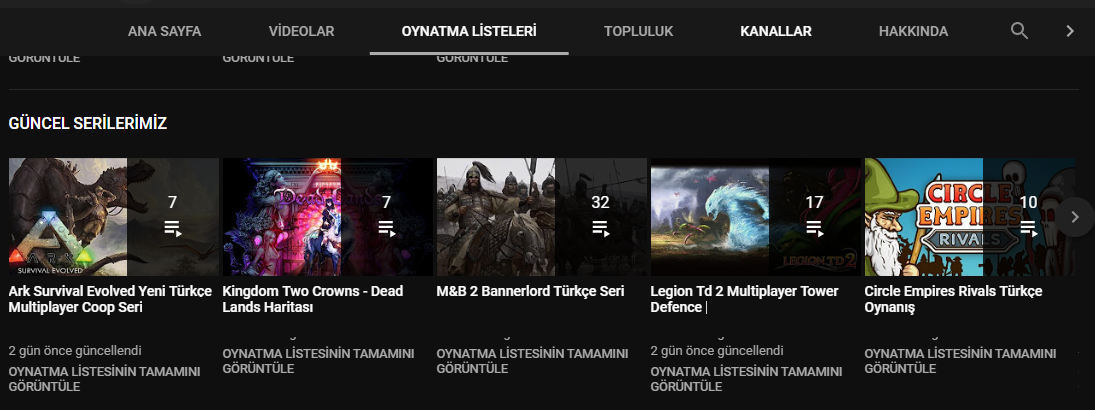 YOUTUBE OYNATMA LİSTESİ KATEGORİLEŞTİRME