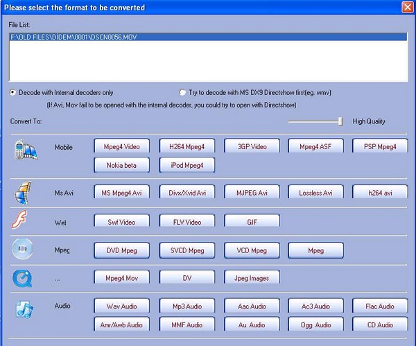  Mov. Formatlı Videoyu Başka formatlara çevirmek (Yardım)