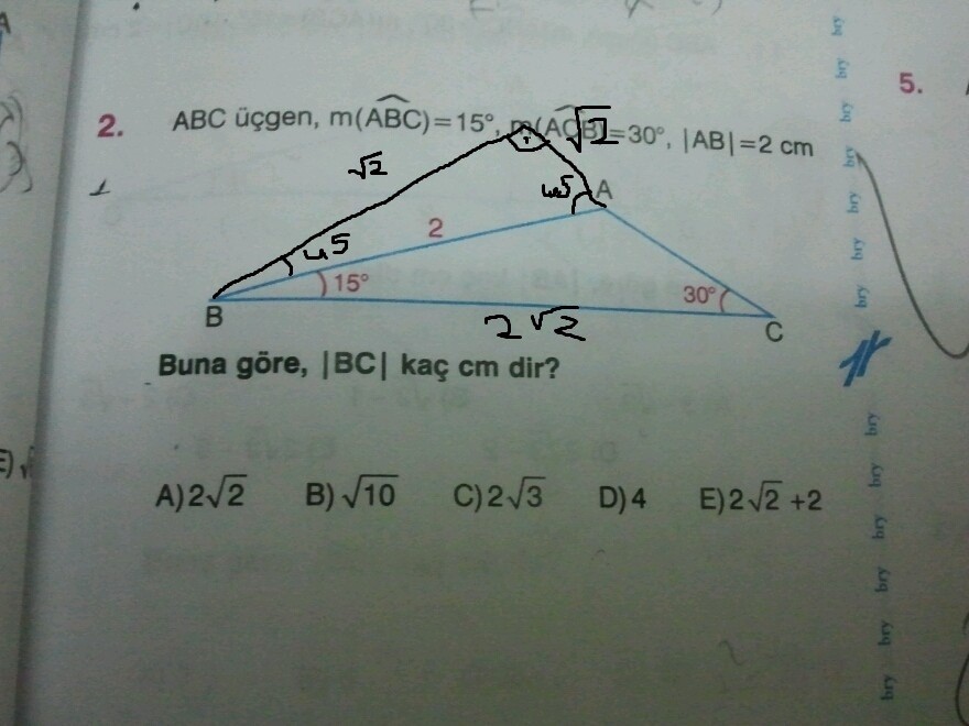 Baş Belası 13 Dik Üçgen ve Öklid Sorusu