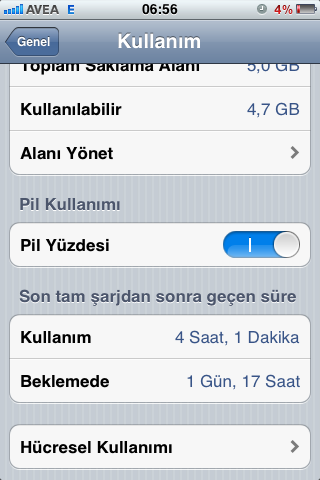  4s 5.1.1 sarj surem normalmi sizce bana az gibi geliyor