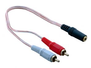  RCA to 3.5mm stereo adapter