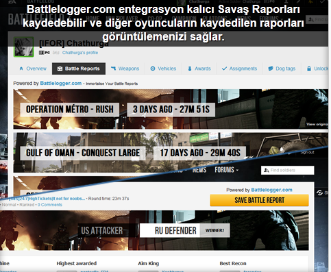  Battlelog Plus Eklentisi Firefox/Opera/Chrome