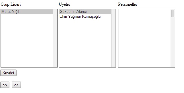  listbox kullanımı