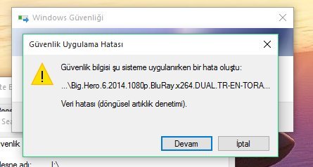  Klasöre erişim sorunu - Yetkili izni alma