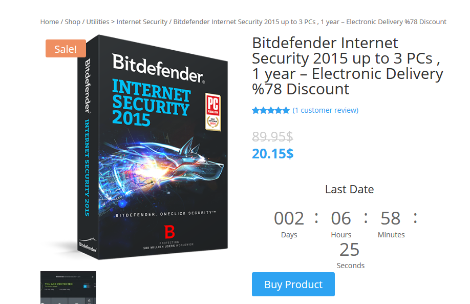 bitdefender total security 2015 up to 3 pc 2 years