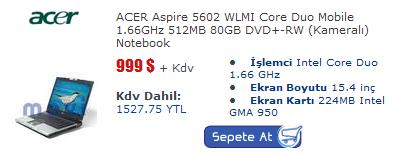  -_-En Çok Satılan Dizüstü Bilgisayarlar (bazı internet mağazalarında)-_-