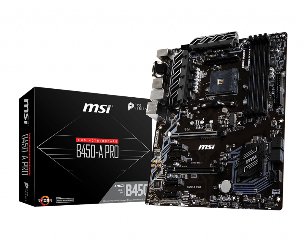 565 TL MSI B450-A PRO 3466MHz(OC) Soket AM4 M.2 HDMI DVI VGA ATX Anakart (işlemcisiz bios update)