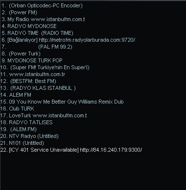  [GÜNCELLENDİ 23.12.2010]Winamp Radyo Playlist v18