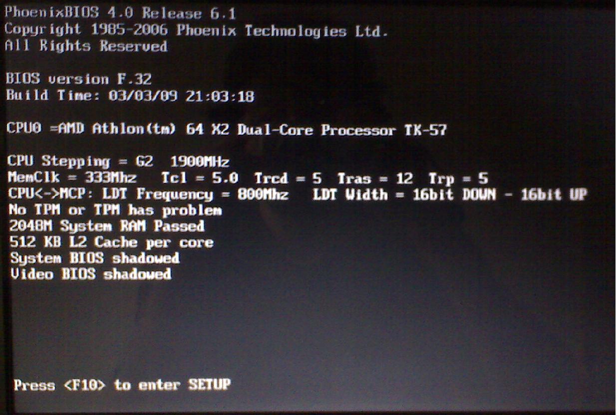 Booting computer