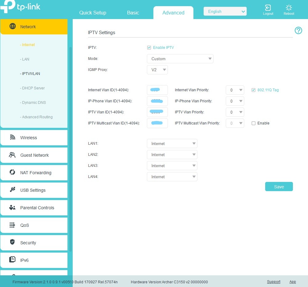 TP-Link Archer VR1200 AC 1200 Firmware Root şifresi