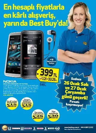  Bestbuy 26/27.Ocak Nokia 5530 399,-TL.