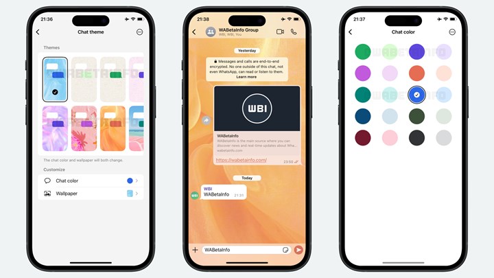 WhatsApp iOS uygulamasına yeni sohbet temaları geliyor