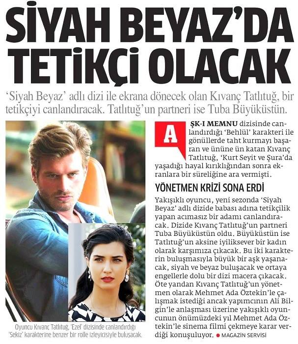  Kıvanç Tatlıtuğ yeni dizisi ile geri dönüyor!
