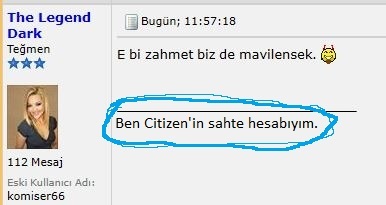  kullanıcı adım neden mavi?Tabiki de SS li