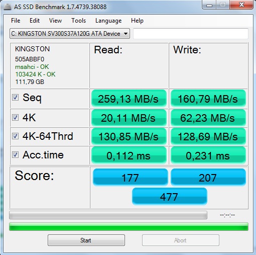  TEST: Kingston 120GB SSDNow V300 SATA3 2,5” 7mm Slim SSD harddisk
