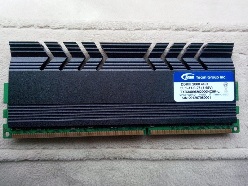  Team Xtreem DDR3-2000mhz ram