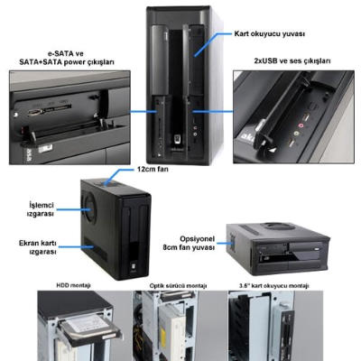  Satılık KASAAkasa Midas HTPC Softmodlu kasa