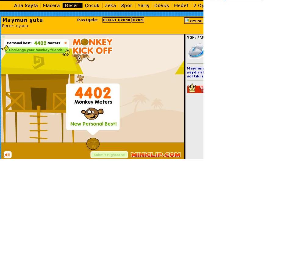  Maymun Şutu ( Rekorumu kırabilecek var mı?)