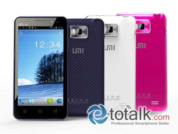  umi x1 mtk 6577 android 4 4.5inç 1280 * 720 IPS Kapasitif Ekran 8MP WIFI GPS