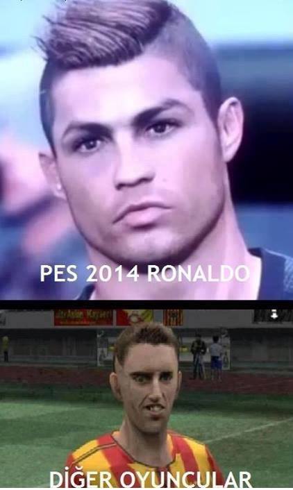  PES 2014 Bazı Videolar - Yüz Karşılaştırmaları
