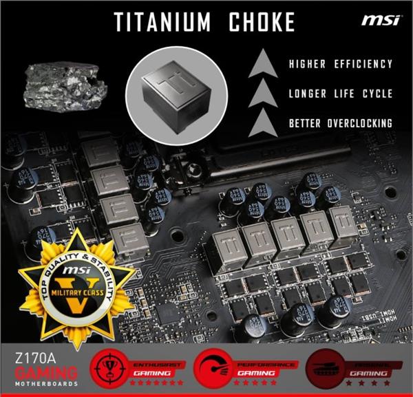 MSI'dan titanyum destekli anakart: Z170A XPower Gaming Titanium