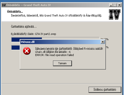 Error file read Operation failed. AOD_Setup_4.3.1.0698. Failed to load steamfix64
