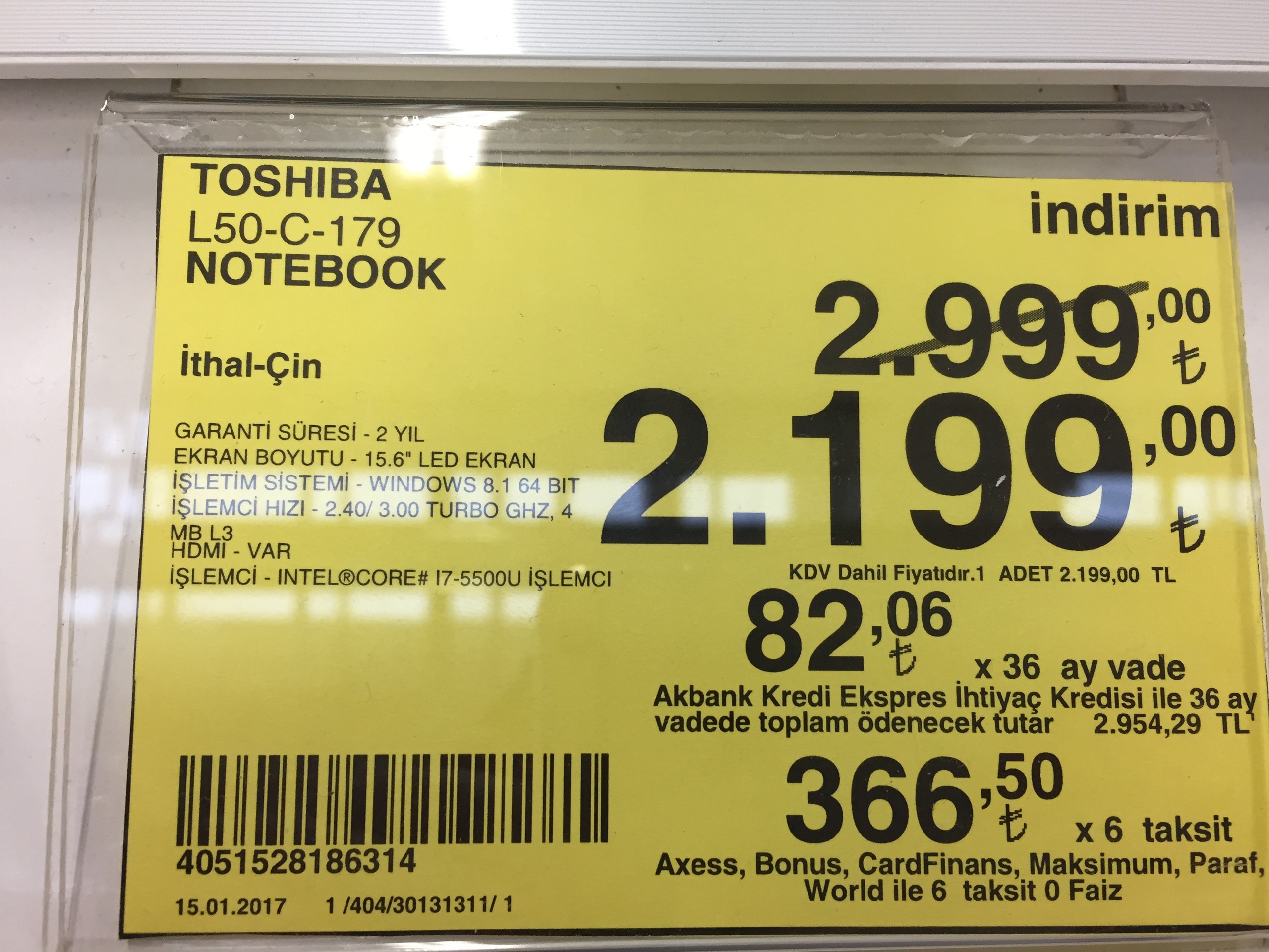  toshiba notebook 2.199